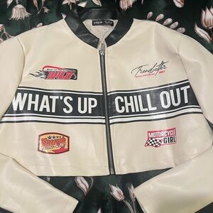 Shein Motocross Zip Up